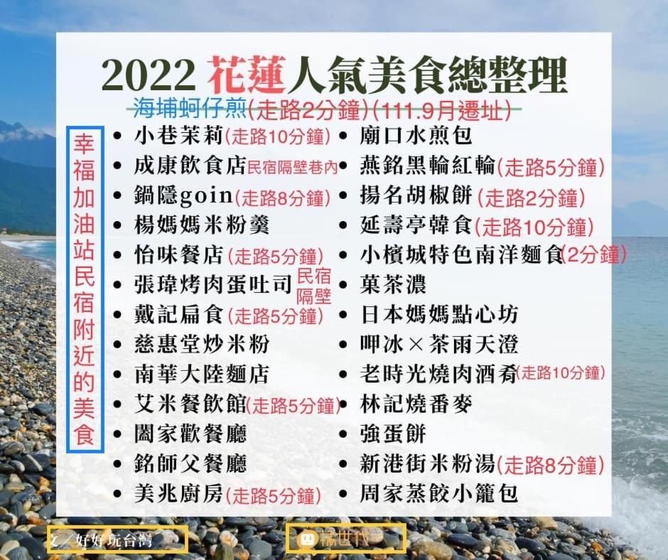 幸福加油站電梯民宿 -近東大門夜市 Hualien Exterior foto